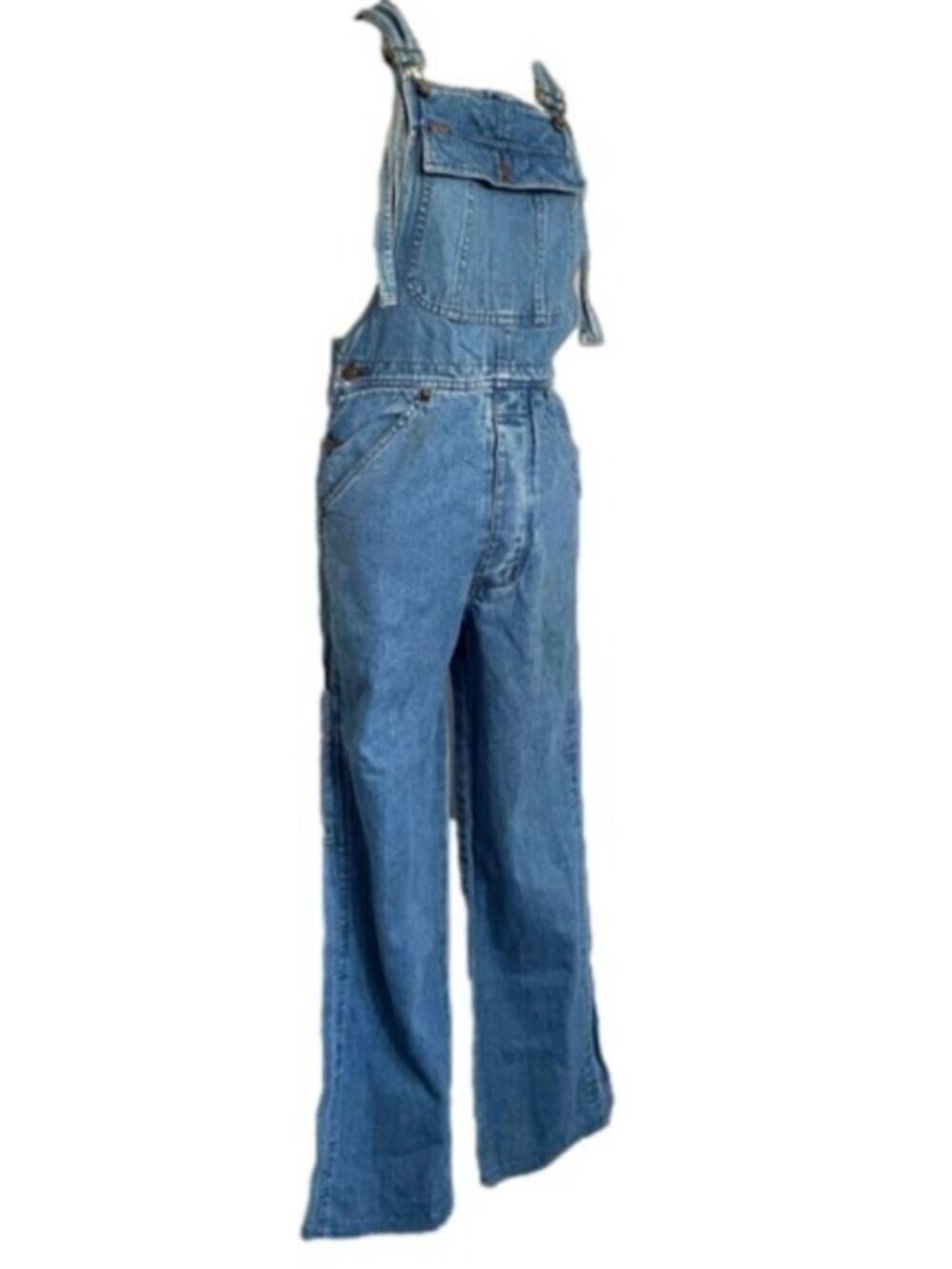 Vintage Guess Straight Leg Denim Bib Overalls - XS/S - Picture 6 of 13
